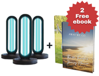 3x Bundle - UVO254™ Powered Home Disinfection Tower + 2 Free Ebooks